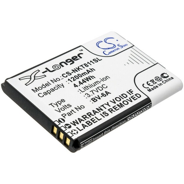  Battery For Nokia BV-6A