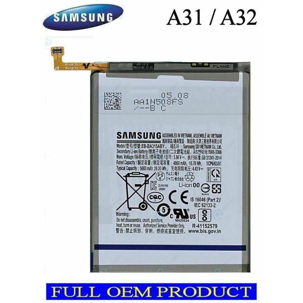 Battery For Samsung EB-BA315ABY - 800mah UK Battery For Samsung EB-BA315ABY - 800mah UK