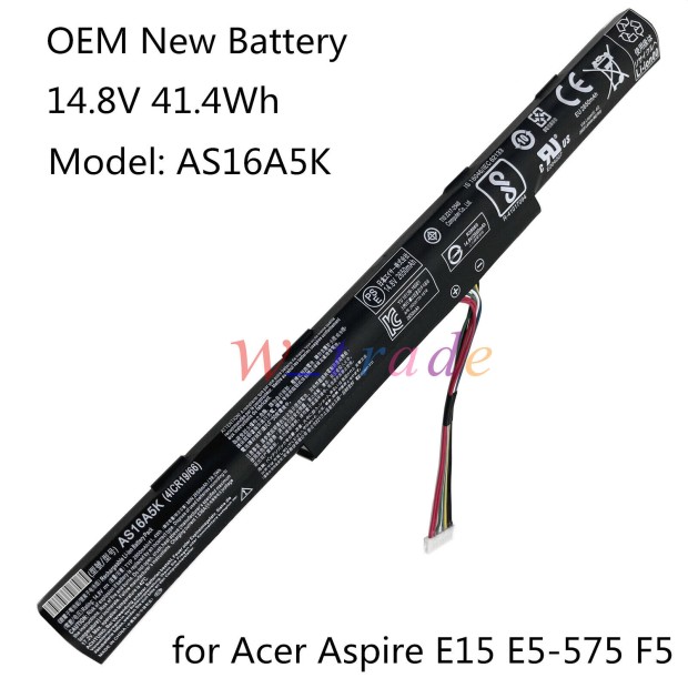 Battery for Acer AS16A5K Aspire E15 E 15 - 4Cells UK Battery for Acer AS16A5K Aspire E15 E 15 - 4Cells UK