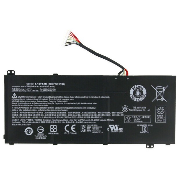 Battery for AC17A8M - 59Wh UK Battery for AC17A8M - 59Wh UK