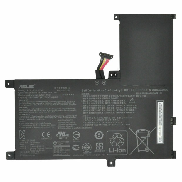 Battery for Asus Q504U B41N1532 - 50Wh UK Battery for Asus Q504U B41N1532 - 50Wh UK