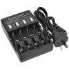 2x 16340 Battery+Charger Top Button Li-ion Rechargeable 3.7V