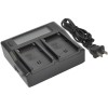 Battery Charger for Olympus BLN-1 AC Dual LCD UK