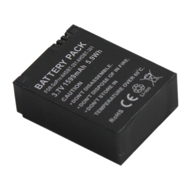 Battery for AHDBT-201 AHDBT-301 Hero3 Hero 3 UK