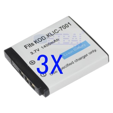 Replace Battery for Kodak Klic-7001 UK