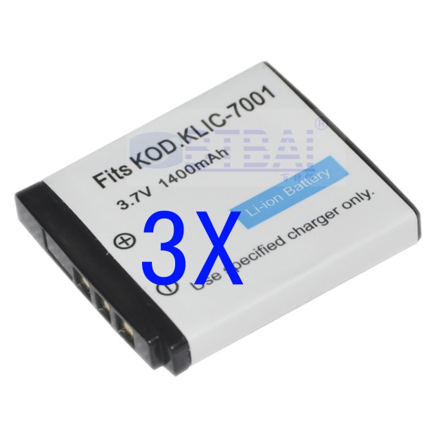 Replace Battery for Kodak Klic-7001 UK Replace Battery for Kodak Klic-7001 UK