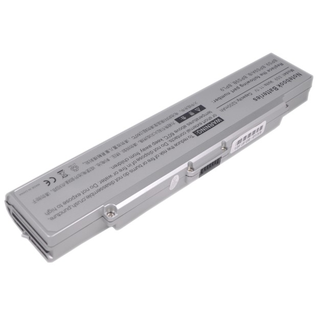 Battery for Sony VGP-BPL9S VGN-NR120E Laptop - 6Cells Sliver UK Battery for Sony VGP-BPL9S VGN-NR120E Laptop - 6Cells Sliver UK