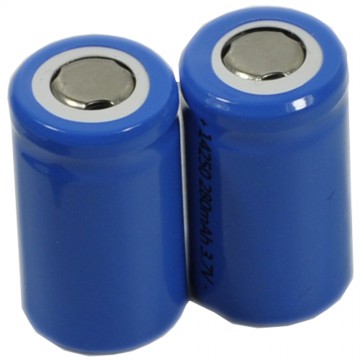 2x 14250 Battery Top Flat Rechargeable UK 2x 14250 Battery Top Flat Rechargeable UK